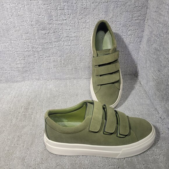 Vince Sunnyside Women's Size 6.5 Fern Green Suede Multi Strap Fashion Sneakers - Picture 6 of 10